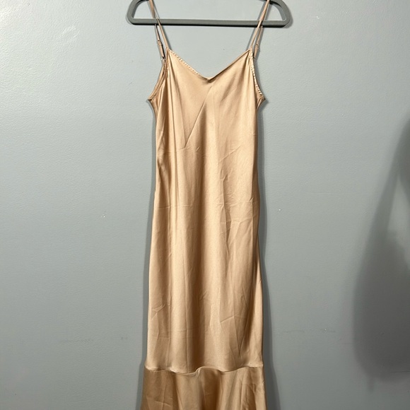 Lattelier Slip Cami Midi Dress Light Camel size small- gently used - Picture 5 of 11